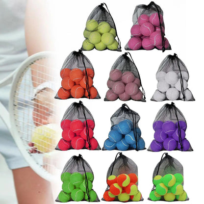 Lot de 12 Balles de Tennis avec Sac de Rangement Quirisitos