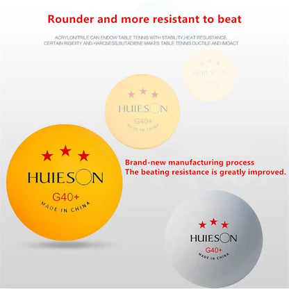 New Huieson 3 Star Ping Pong Balls ABS+ Material Professional Table Tennis Balls TTF Standard Table Tennis For Competition Quirisitos