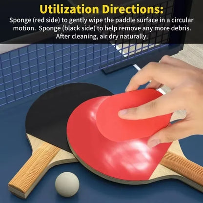 Pro Table Tennis Cleaning Brush Rubber Sponge Easy To Use Ping Pong Racket Rubber Cleaner Tennis Racket Care Accessories 5/1pcs Quirisitos