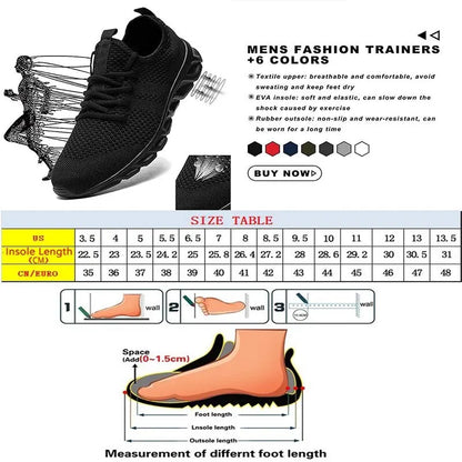 Men Casual Sport Shoes Light Sneakers White Outdoor Breathable Mesh Black Running Shoes Athletic Jogging Tennis Shoes Quirisitos