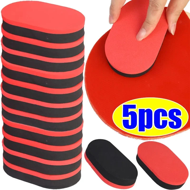 Pro Table Tennis Cleaning Brush Rubber Sponge Easy To Use Ping Pong Racket Rubber Cleaner Tennis Racket Care Accessories 5/1pcs Quirisitos