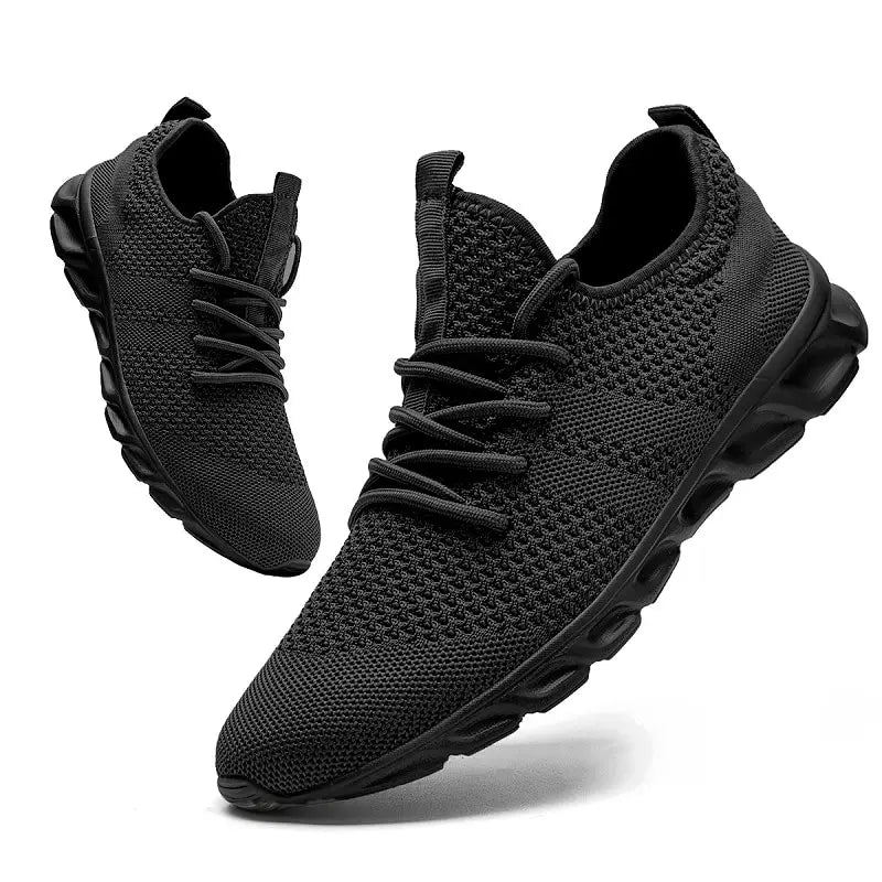 Men Casual Sport Shoes Light Sneakers White Outdoor Breathable Mesh Black Running Shoes Athletic Jogging Tennis Shoes Quirisitos