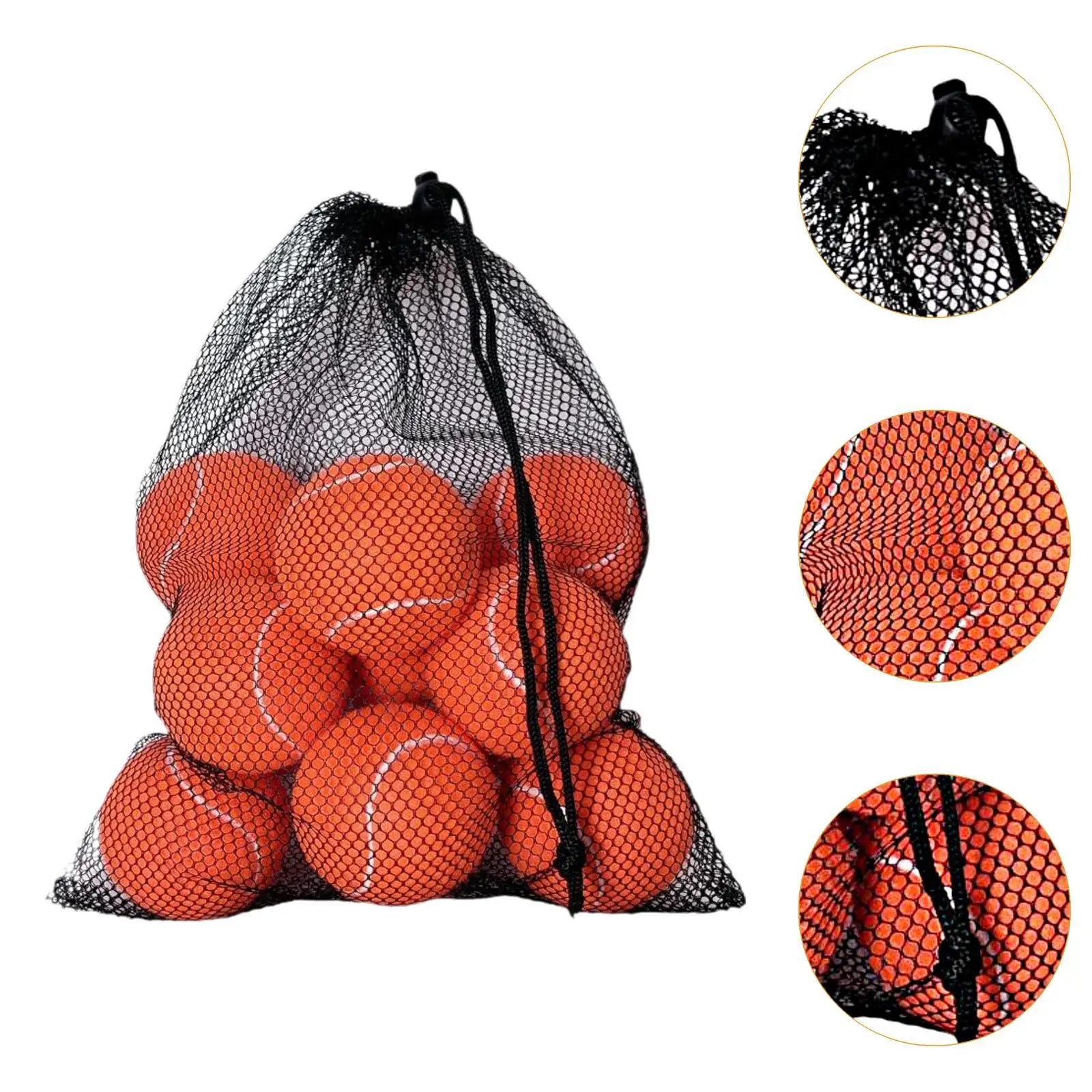 Lot de 12 Balles de Tennis avec Sac de Rangement Quirisitos