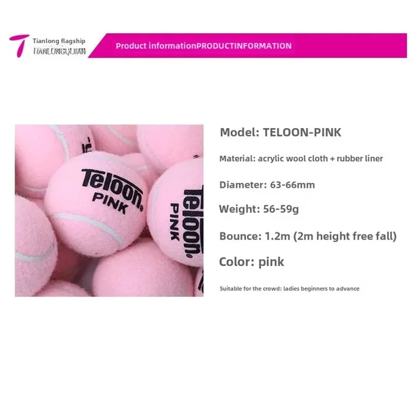 Pink tennis balls, 2 pieces training  Quirisitos