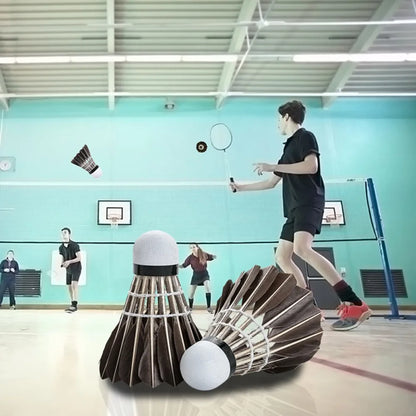 Professional Badminton Shuttlecock Black Goose Feather Badminton Shuttlecock Training Sport Badminton Ball Quirisitos