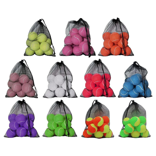 Lot de 12 Balles de Tennis avec Sac de Rangement Quirisitos